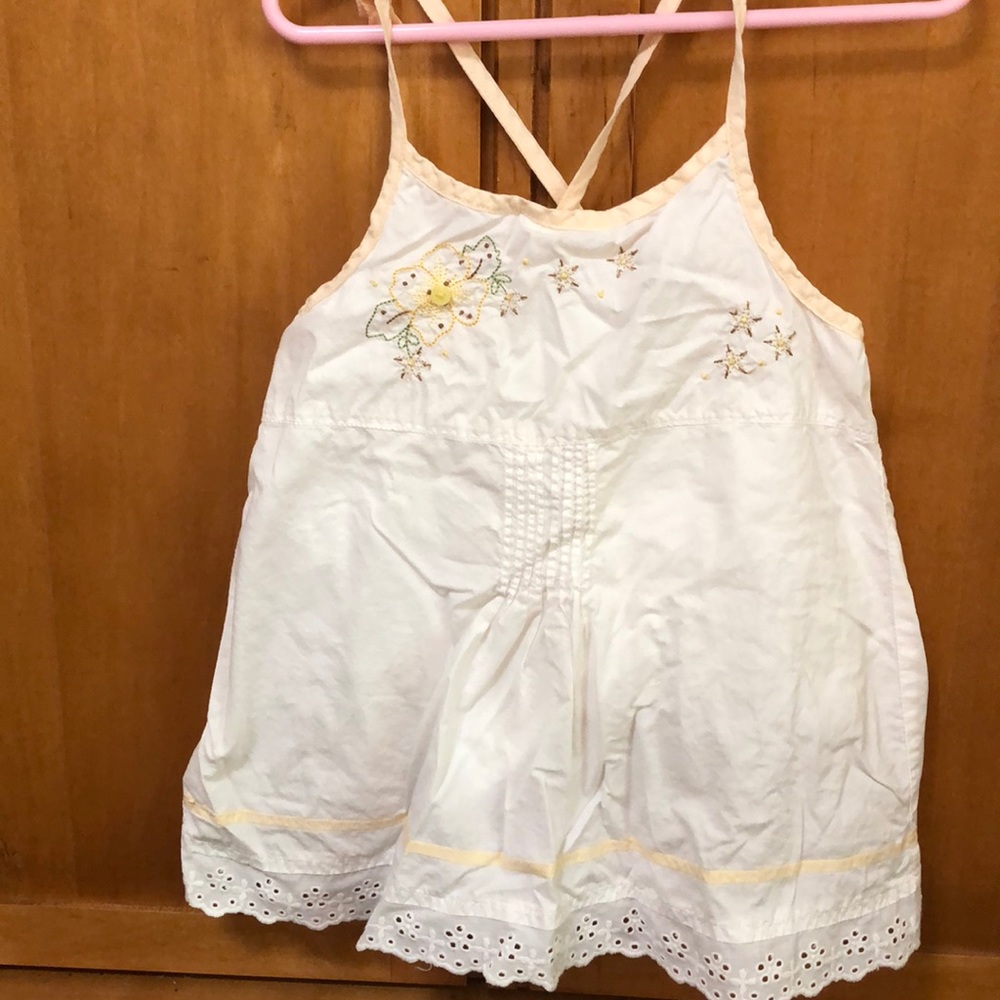 White tank top  to matching skirt